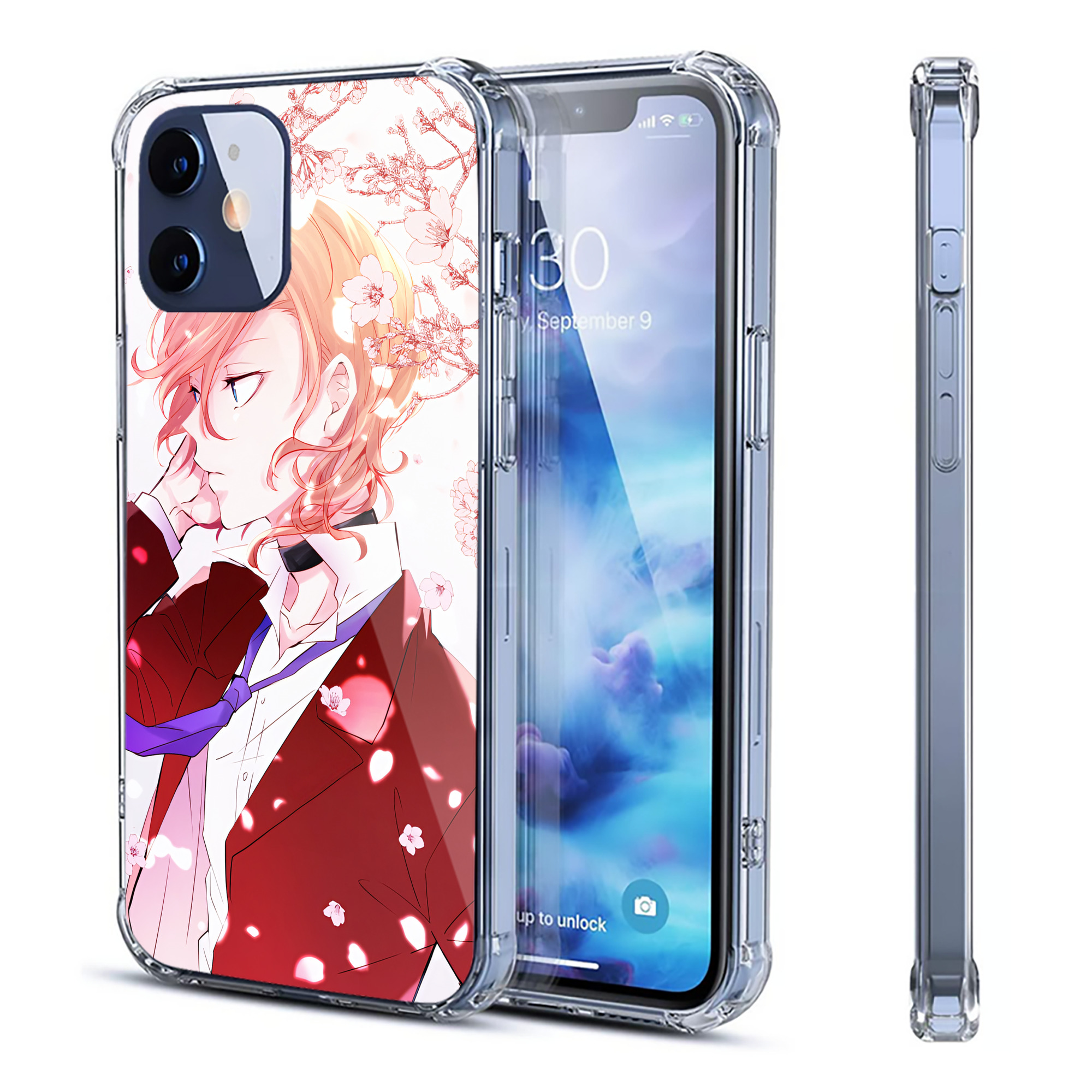 （画像用） 文豪ストレイドッグス Bungo Stray Dogs 【iPhone 12シリーズ対応】透明スマホケース（クリアソフトケース）